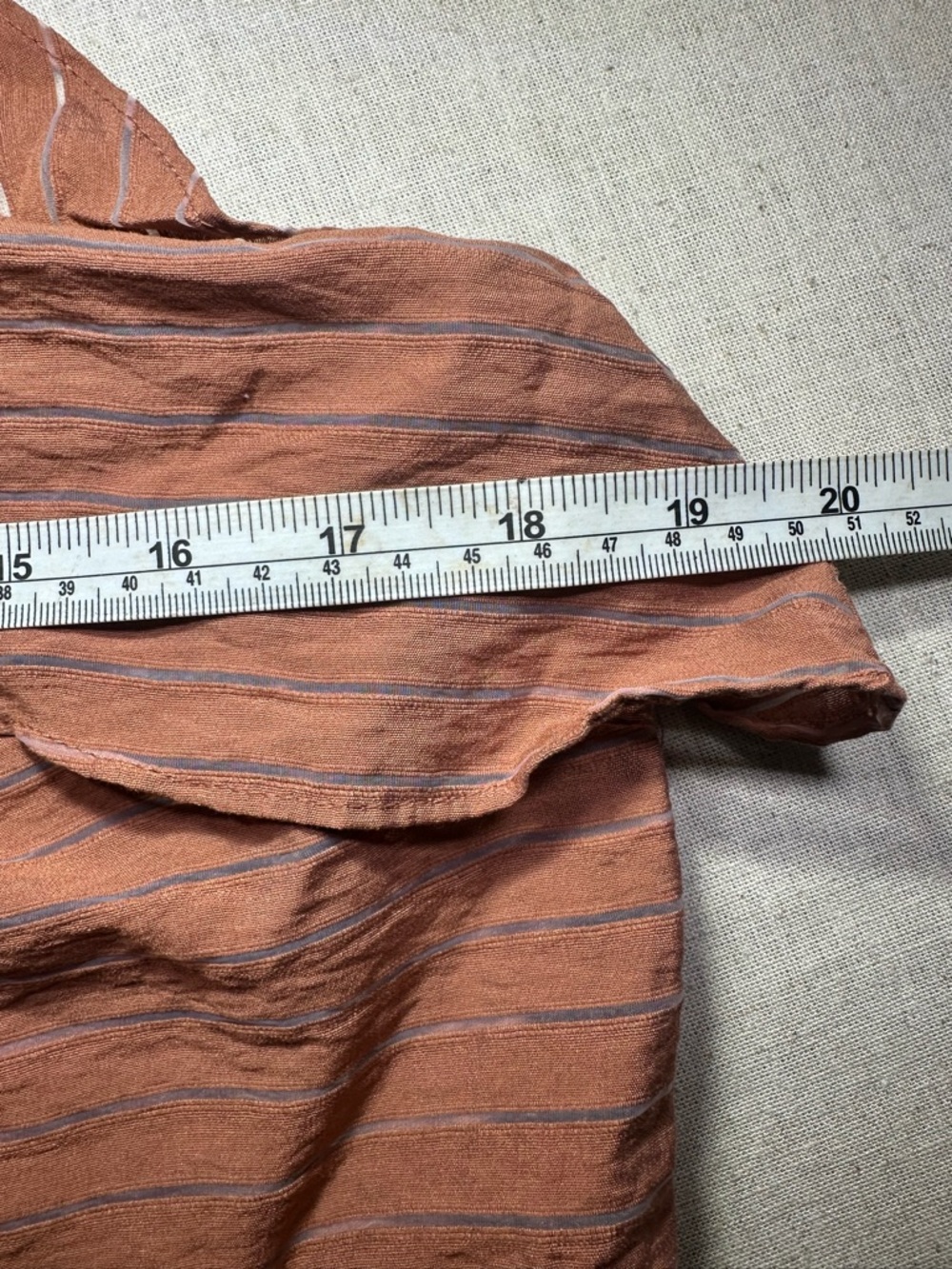 Nine West One-Shoulder Rust Bow Detail Women's summer shirt M #classic #chic - Picture 4 of 7